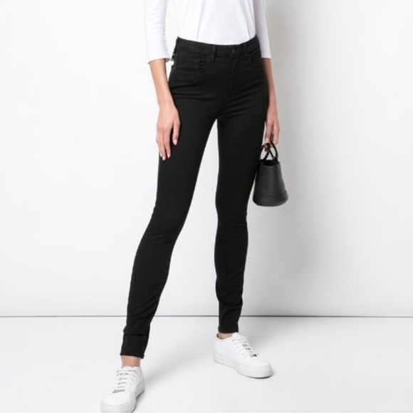 L’Agence Margot Black Skinny Jeans High Rise Excellent Size 26 - Picture 10 of 11